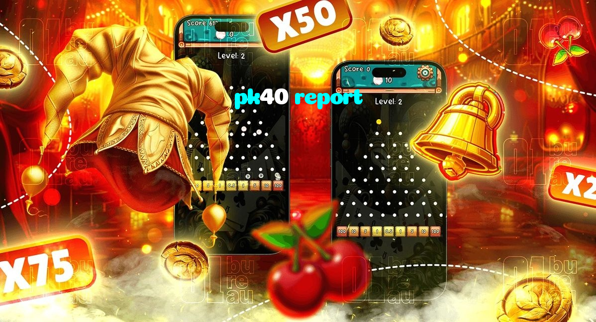 pk40 report casino presented on mobile device in Pakistan with slots and live games